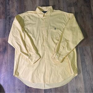 Ralph Lauren Men's Yellow Casual Button Down Shirt